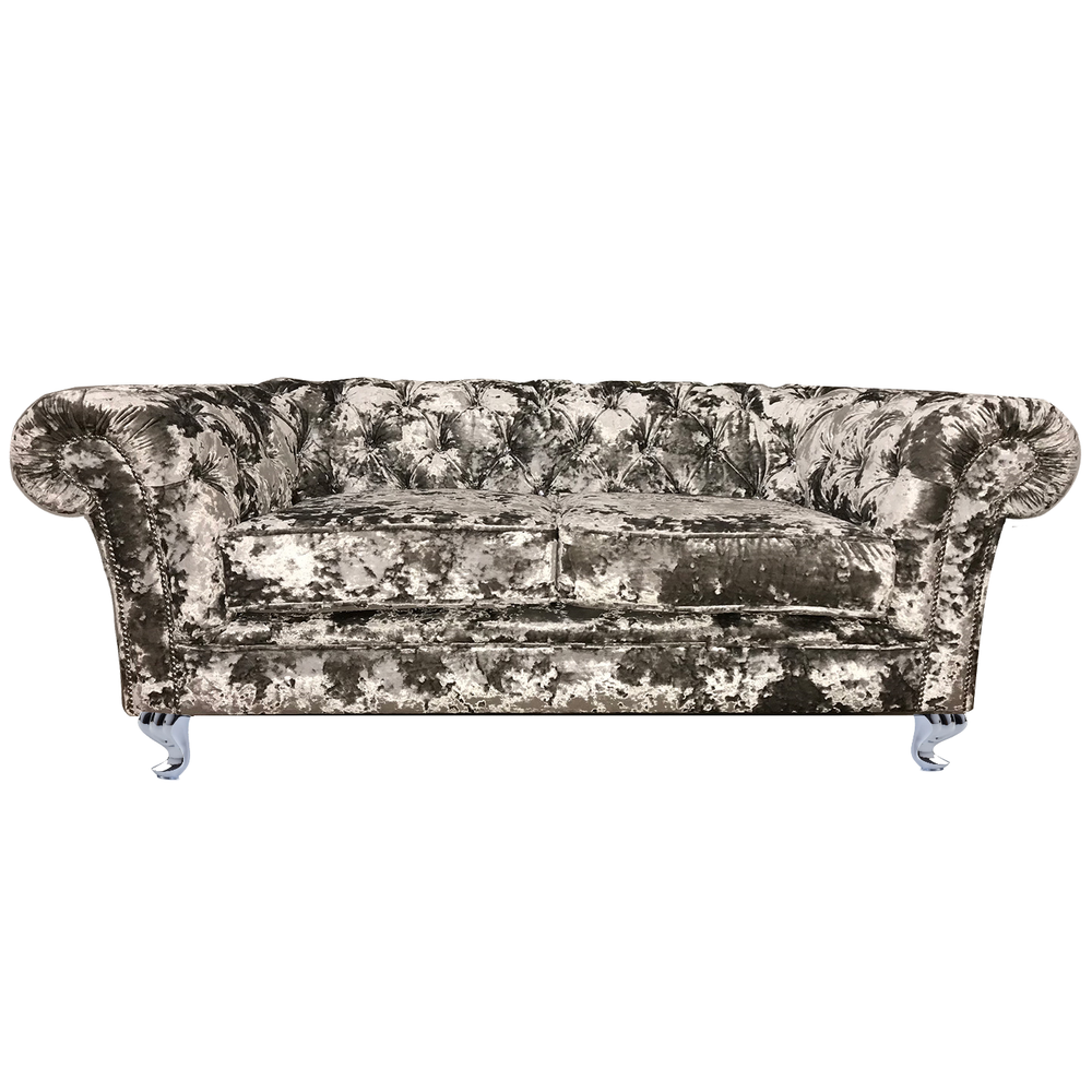 Victoria Lustro Velvet Deep Buttoned Chesterfield -  Various Options - The Furniture Mega Store