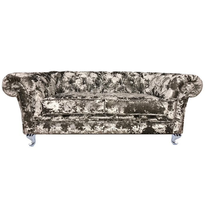 Victoria Lustro Velvet Deep Buttoned Chesterfield -  Various Options - The Furniture Mega Store