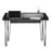 Detroit White & Carbon Grey Oak Woodgrain Hair Pin Leg Desk - The Furniture Mega Store 