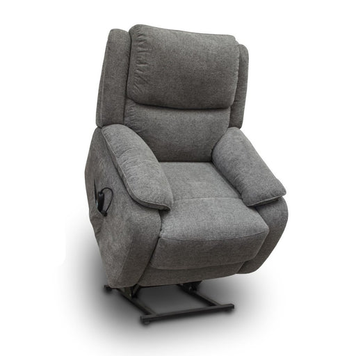 Penrith Fabric Dual Motor Lift and Rise Chair - Grey - The Furniture Mega Store 