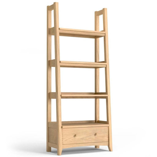 Grand Parquet Oak 1 Drawer Ladder Display Unit - The Furniture Mega Store 
