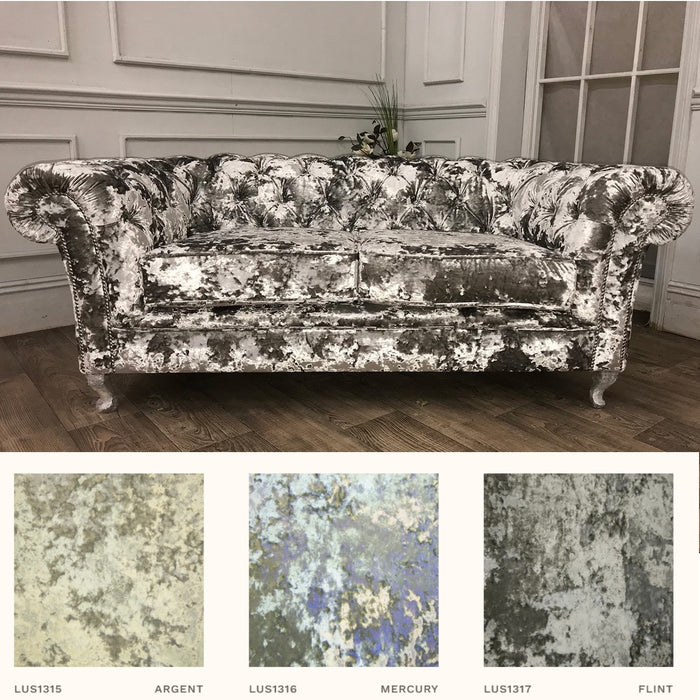 Victoria Lustro Velvet Deep Buttoned Chesterfield -  Various Options - The Furniture Mega Store