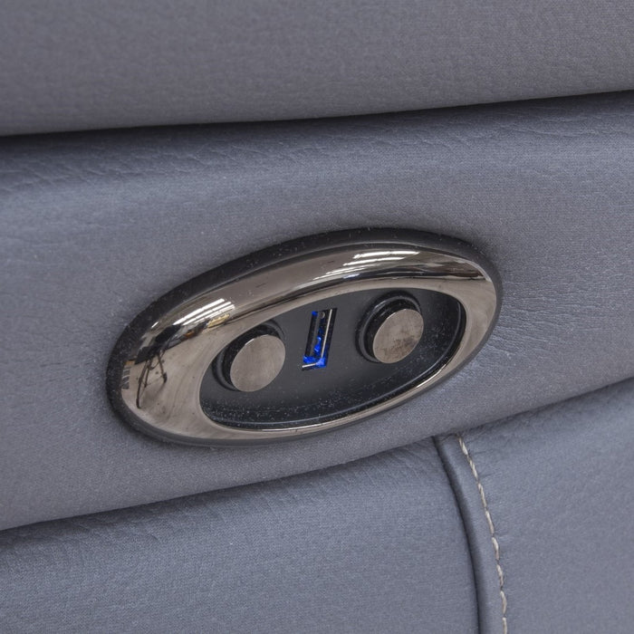 Hawk Power Recliner Armchair - Integrated Usb Charging Ports - The Furniture Mega Store