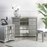 Lucca Grey Mirrored 5 Drawer Chest - The Furniture Mega Store 