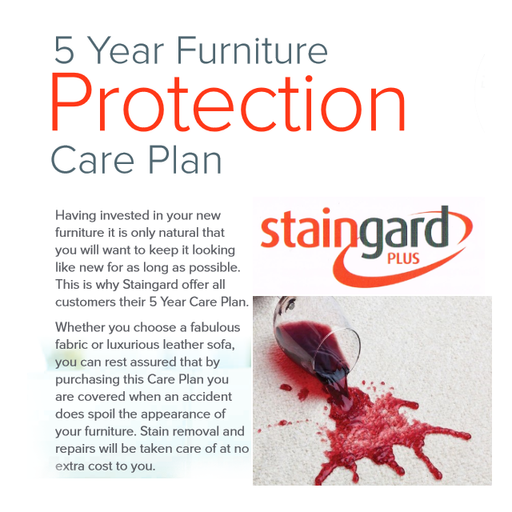 Staingard Plus 5 Year Stain & Accidental Damage Cover - Fabric Sofas & Armchairs - The Furniture Mega Store 