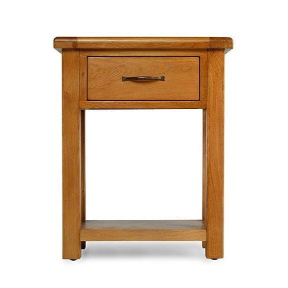 Earlswood Solid Oak Small Hall Table - The Furniture Mega Store