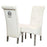 Sofia Velvet & Chrome Leg Lion Knocker Back Dining Chairs - Set Of 2 - Choice Of Colours - The Furniture Mega Store 