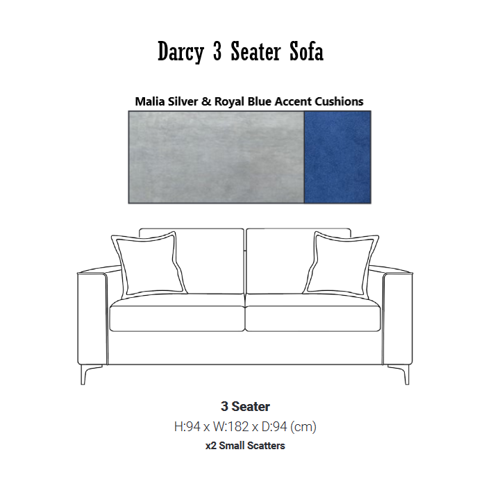 Darcy Velvet Sofa & Armchair Collection - Choice Of Colours - The Furniture Mega Store