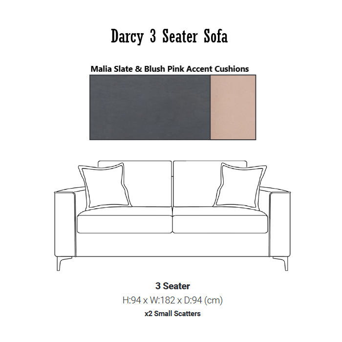 Darcy Velvet Sofa & Armchair Collection - Choice Of Colours - The Furniture Mega Store