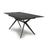 Amour Black Sintered Stone Cross Base Extending Dining Table - 140cm To 180cm - The Furniture Mega Store 
