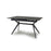 Amour Black Sintered Stone Cross Base Extending Dining Table - 140cm To 180cm - The Furniture Mega Store 