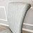 Louis Light Grey Cross Stitch Leather Curved Leg Dining Chairs - Set Of 2 - The Furniture Mega Store 