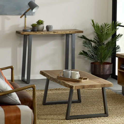 Prague Live Edge Console Table - The Furniture Mega Store