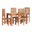 Maya Light Mango Wood Dining Table - Choice Of Sizes - The Furniture Mega Store 
