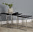 Denby Set Of 3 Black Gloss Nest Tables - The Furniture Mega Store 
