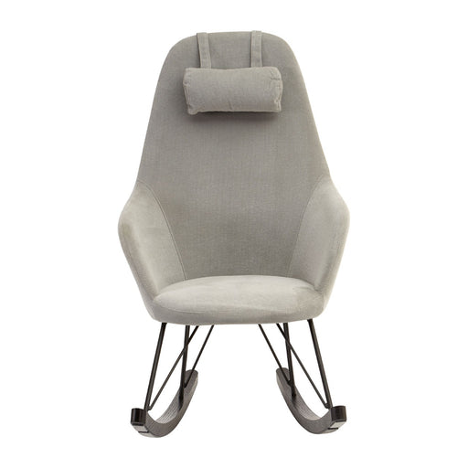 Rafferty Rocking Chair - Grey Fabric - The Furniture Mega Store