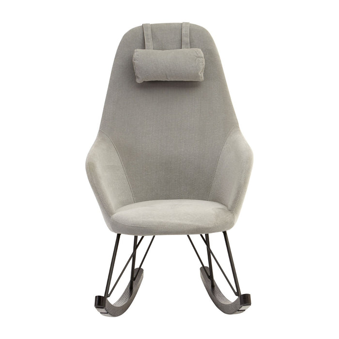 Rafferty Rocking Chair - Grey Fabric - The Furniture Mega Store