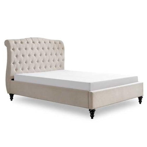 Rosa Natural Fabric 4'6 Double Bed - The Furniture Mega Store