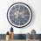 Large Black & Gold Mirrored Gears Wall Clock - 80cm - The Furniture Mega Store 