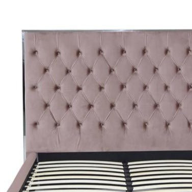 Pink Monaco 5FT King Size Bed Frame - The Furniture Mega Store 