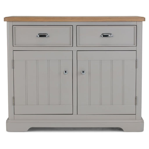 Sunbury Oak & Grey Painted 2 Door 2 Drawer Sideboard - The Furniture Mega Store