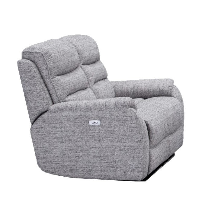 Finsbury Fabric Power Recliner + Intergrated USB Charging Ports 3 & 2 Seater Sofa Set - The Furniture Mega Store 