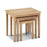 Berkley Nordic Oak 3 Nest Tables - The Furniture Mega Store 