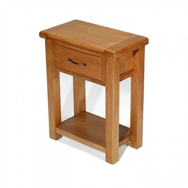 Earlswood Solid Oak Small Hall Table - The Furniture Mega Store