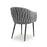 Pandora Braided Grey Dining Chairs - Sold In Pairs - The Furniture Mega Store 