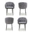 Pandora Braided Grey Dining Chairs - Sold In Pairs - The Furniture Mega Store 