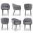 Pandora Braided Grey Dining Chairs - Sold In Pairs - The Furniture Mega Store 