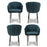 Pandora Braided Blue Dining Chairs - Sold In Pairs - The Furniture Mega Store 