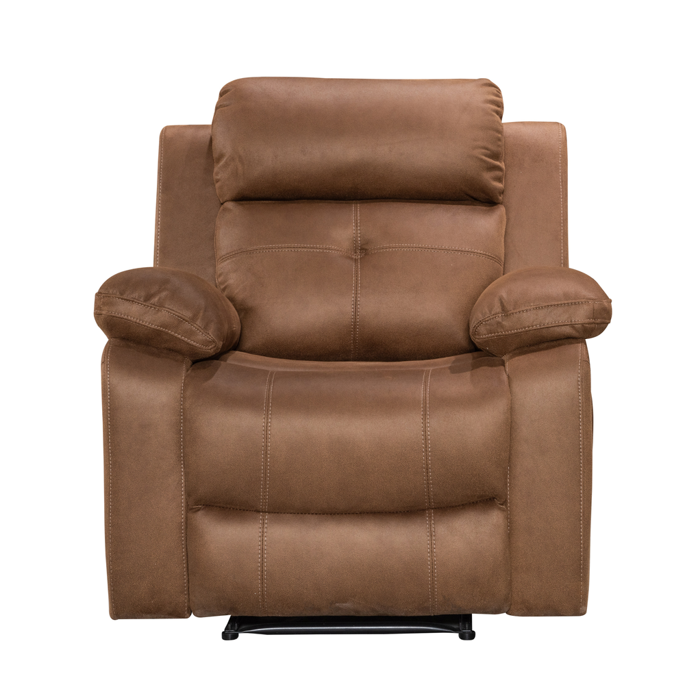 Berlin Fabric Manual Recliner Armchair - Choice Of Colours - The Furniture Mega Store 