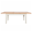 St.Ives White Painted & Oak 1.2 Extendable Dining Table - The Furniture Mega Store 