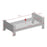 Steens Single Bed With Under Bed Drawers in Two Tone - The Furniture Mega Store 