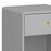 Softline 1 Drawer Bedside Cabinet - Grey - The Furniture Mega Store 