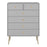 Softline 2 Over 4 Chest Of Drawers - Grey - The Furniture Mega Store 