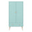 Gaia 2 Door 1 Drawer Wardrobe - Cool Mint - The Furniture Mega Store 
