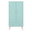 Gaia 2 Door 1 Drawer Wardrobe - Cool Mint - The Furniture Mega Store 