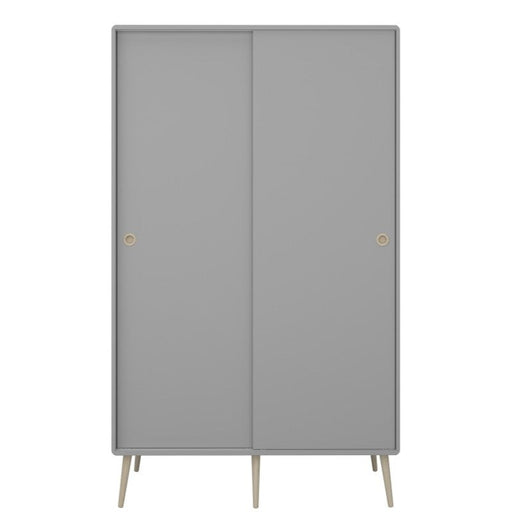 Softline Sliding 2 Door Wardrobe - Grey - The Furniture Mega Store 