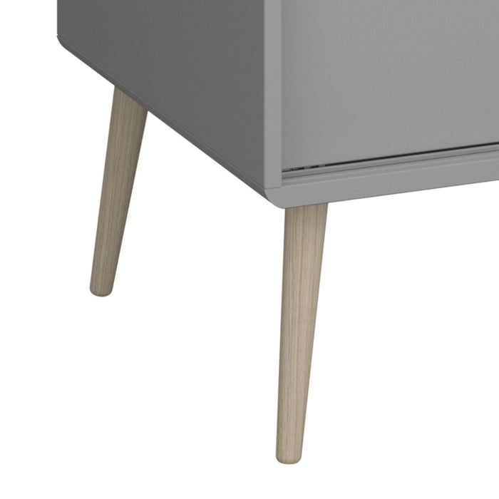 Softline 2 Over 4 Chest Of Drawers - Grey - The Furniture Mega Store 