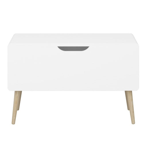 Gaia Toy Storage / Blanket Box - Pure White - The Furniture Mega Store 