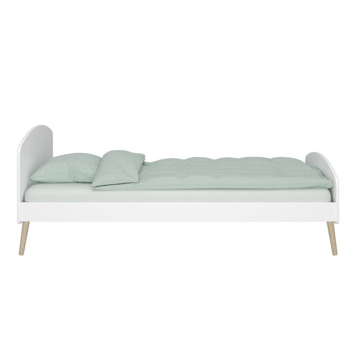 Gaia Single Bed - Pure White - The Furniture Mega Store 