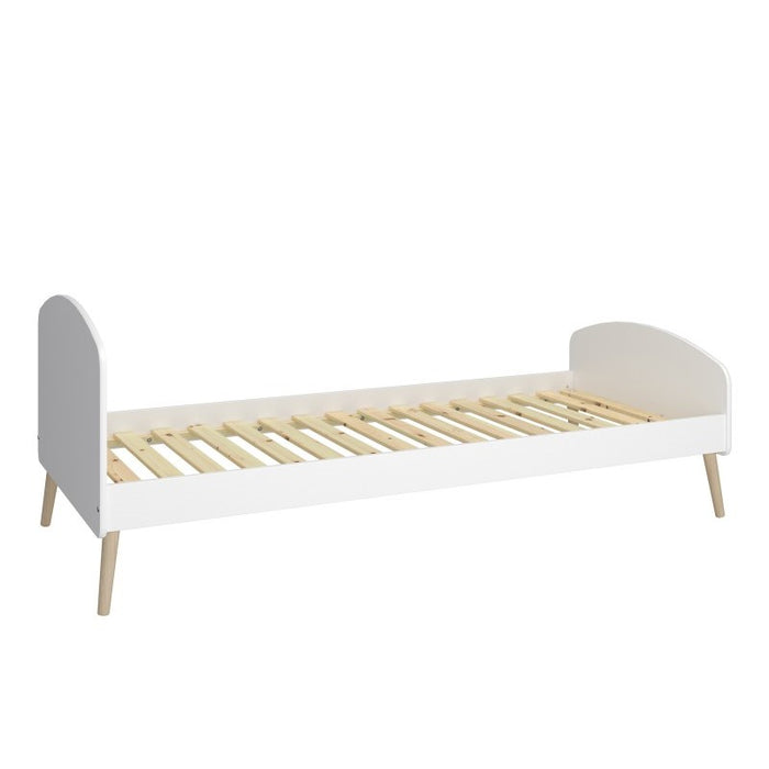 Gaia Single Bed - Pure White - The Furniture Mega Store 