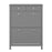 Shoe Cabinet With 2 Flip Down Doors & 2 Drawers - Folkestone Grey - The Furniture Mega Store 