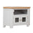 St.Ives French Grey & Oak Glazed Corner TV Cabinet - The Furniture Mega Store 
