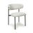 Muse Natural Linen Effect Dining Chairs - Sold In Pairs - The Furniture Mega Store 