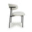 Muse Natural Linen Effect Dining Chairs - Sold In Pairs - The Furniture Mega Store 