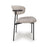 Muse Oatmeal Tweed Effect Dining Chairs - Sold In Pairs - The Furniture Mega Store 