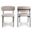 Muse Oatmeal Tweed Effect Dining Chairs - Sold In Pairs - The Furniture Mega Store 